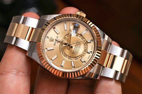 rolex sky-dweller fake vs real